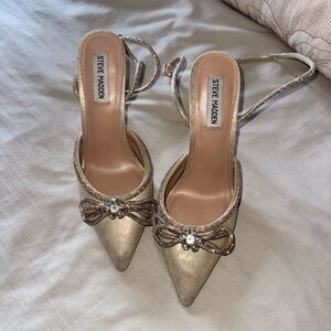 Gold Steve Madden  Heels